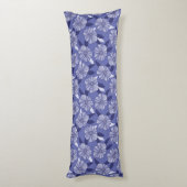 Coussins Longs Motif floral violet Pervenche (Dos (Vertical))