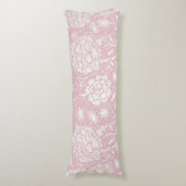 Coussins Longs Motif Floral William Morris en rose (Devant (Vertical))