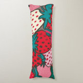 Coussins Longs Motif Fraise (Devant (Vertical))