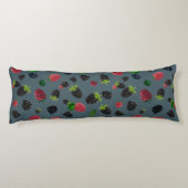 Coussins Longs Motif framboise (Dos)