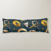 Coussins Longs Motif géométrique 3D (Dos)