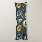 Coussins Longs Motif géométrique 3D (Dos (Vertical))