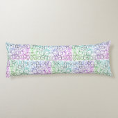 Coussins Longs Motif géométrique Abstrait | Carrelé et filtré | (Dos)