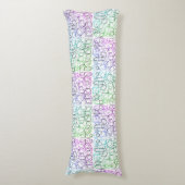 Coussins Longs Motif géométrique Abstrait | Carrelé et filtré | (Devant (Vertical))