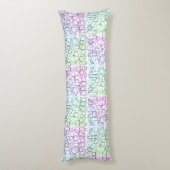 Coussins Longs Motif géométrique Abstrait | Carrelé et filtré | (Dos (Vertical))