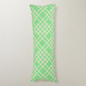 Coussins Longs Motif géométrique abstrait en vert clair (Devant (Vertical))