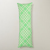 Coussins Longs Motif géométrique abstrait en vert clair (Dos (Vertical))