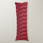 Coussins Longs Motif Géométrique Abstrait Rouge (Devant (Vertical))