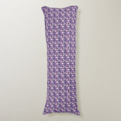 Coussins Longs Motif géométrique arabe pourpre (Devant (Vertical))