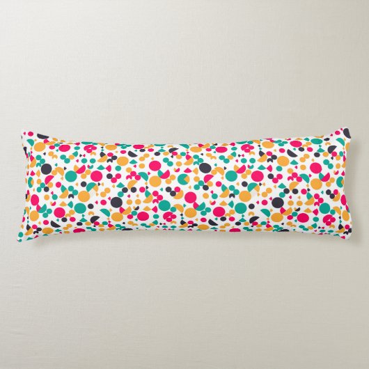 Coussins Longs Motif géométrique coloré (Devant)