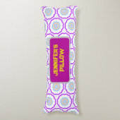 Coussins Longs Motif géométrique de couleur vive (Devant (Vertical))