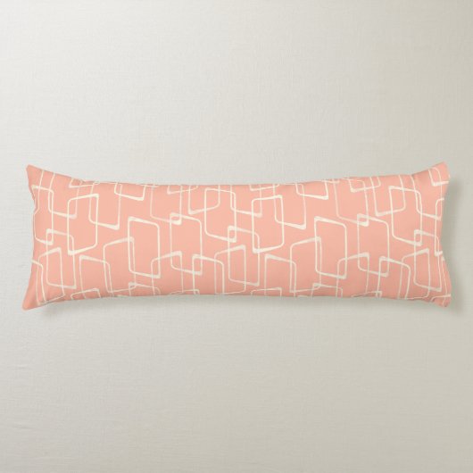 Coussins Longs Motif géométrique d'impression en ligne rétro (Devant)