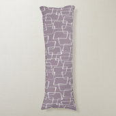 Coussins Longs Motif géométrique d'impression Soft Purple Retro (Devant (Vertical))