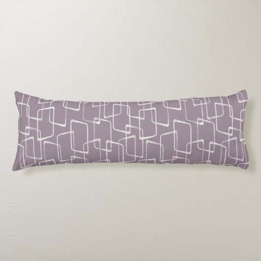 Coussins Longs Motif géométrique d'impression Soft Purple Retro (Devant)