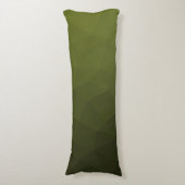 Coussins Longs Motif géométrique du maillage vert de l'Armée (Devant (Vertical))