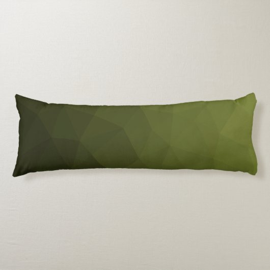 Coussins Longs Motif géométrique du maillage vert de l'Armée (Devant)