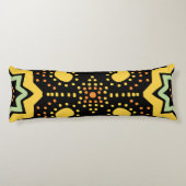 Coussins Longs Motif géométrique moderne pointillé (Dos)