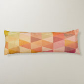 Coussins Longs Motif géométrique Triangle souple | Monogramme (Dos)