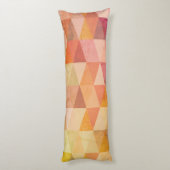 Coussins Longs Motif géométrique Triangle souple | Monogramme (Dos (Vertical))