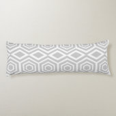 Coussins Longs Motif géométrique turc gris (Dos)