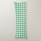 Coussins Longs Motif Gingham Vert Pastel Mignon (Devant (Vertical))