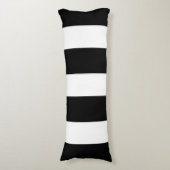 Coussins Longs Motif Gras noir et blanc (Devant (Vertical))
