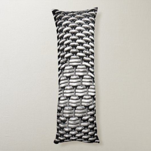 Coussins Longs Motif gris Abstrait et élégant (Dos (Vertical))