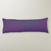 Coussins Longs Motif Hexagone Vert Violet (Dos)