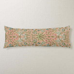 Coussins Longs Motif Hyacinthe Rose Poussiéreuse de William Morri
