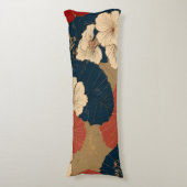 Coussins Longs Motif japonais traditionnel sans fil (Devant (Vertical))