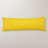 Coussins Longs Motif jaune de tranches d'ananas (Dos)