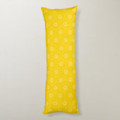 Coussins Longs Motif jaune de tranches d'ananas (Dos (Vertical))