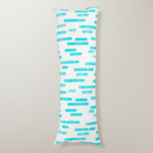 Coussins Longs Motif Lignes arrondies | Bleu/Turquoise (Devant (Vertical))