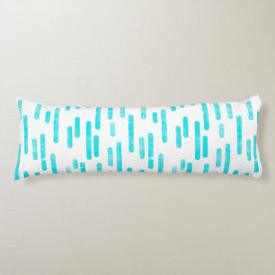 Coussins Longs Motif Lignes arrondies   Bleu/Turquoise