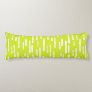 Coussins Longs Motif Lignes arrondies Lumineuse Lime verte