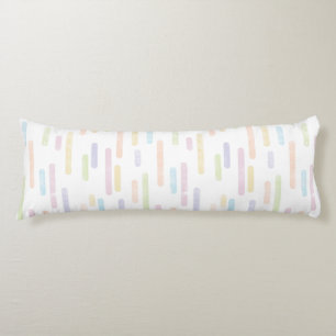 Coussins Longs Motif Lignes arrondies   Pastel Arc-en-ciel
