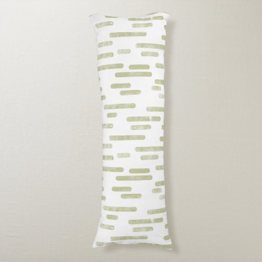 Coussins Longs Motif Lignes arrondies | Pistachio vert/blanc (Devant (Vertical))