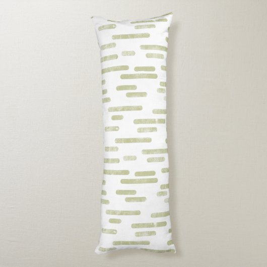 Coussins Longs Motif Lignes arrondies | Pistachio vert/blanc (Dos (Vertical))