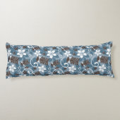 COUSSINS LONGS MOTIF LUAU TIKI (BLEU) (Dos)