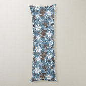 COUSSINS LONGS MOTIF LUAU TIKI (BLEU) (Dos (Vertical))
