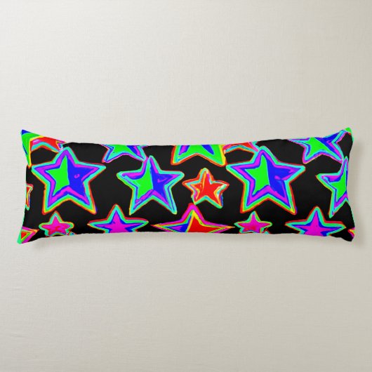 Coussins Longs Motif lumineux Neon Starlight (Devant)