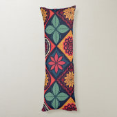 Coussins Longs Motif magique Fleurs (Dos (Vertical))
