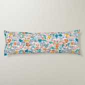 Coussins Longs motif mammaire bleu fun (Dos)