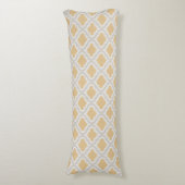 Coussins Longs Motif marocain d'ikat neutre chic (devant Vertical)