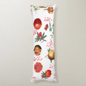 Coussins Longs Motif méditerranéen de grenade aquarelle (Dos (Vertical))