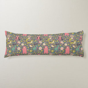 Coussins Longs Motif mignon d'animaux de forêt