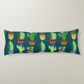 Coussins Longs Motif mignon de cactus de cactus (Dos)