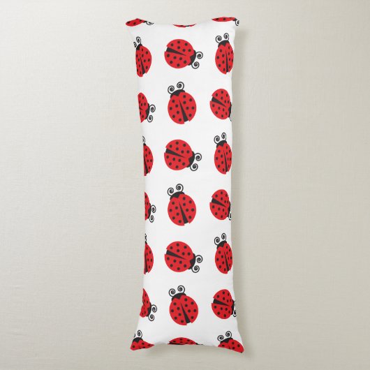 Coussins Longs Motif mignon de coccinelle (Devant (Vertical))