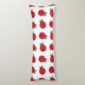 Coussins Longs Motif mignon de coccinelle (Dos (Vertical))