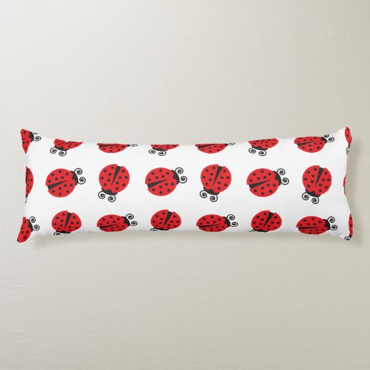 Coussins Longs Motif mignon de coccinelle (Devant)